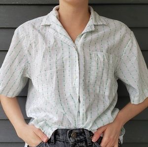 Vintage Short Sleeved Button Up